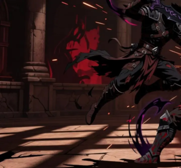 Látványos harcjelenet a Shadow Fight 4: Arena animált galériájából