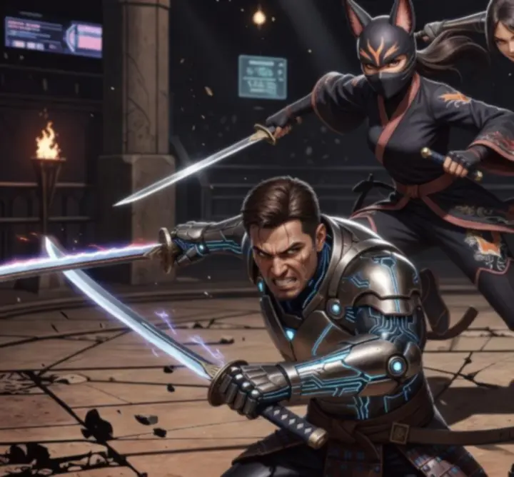 Top Shadow Fight 4: Arena versenyzők harcra készen a bajnoki arénában